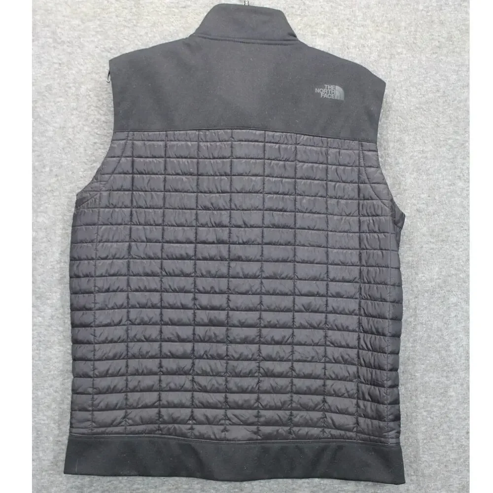 The North Face Thermoball Full Zip Ultralight Puffer Vest Black Men's Medium M